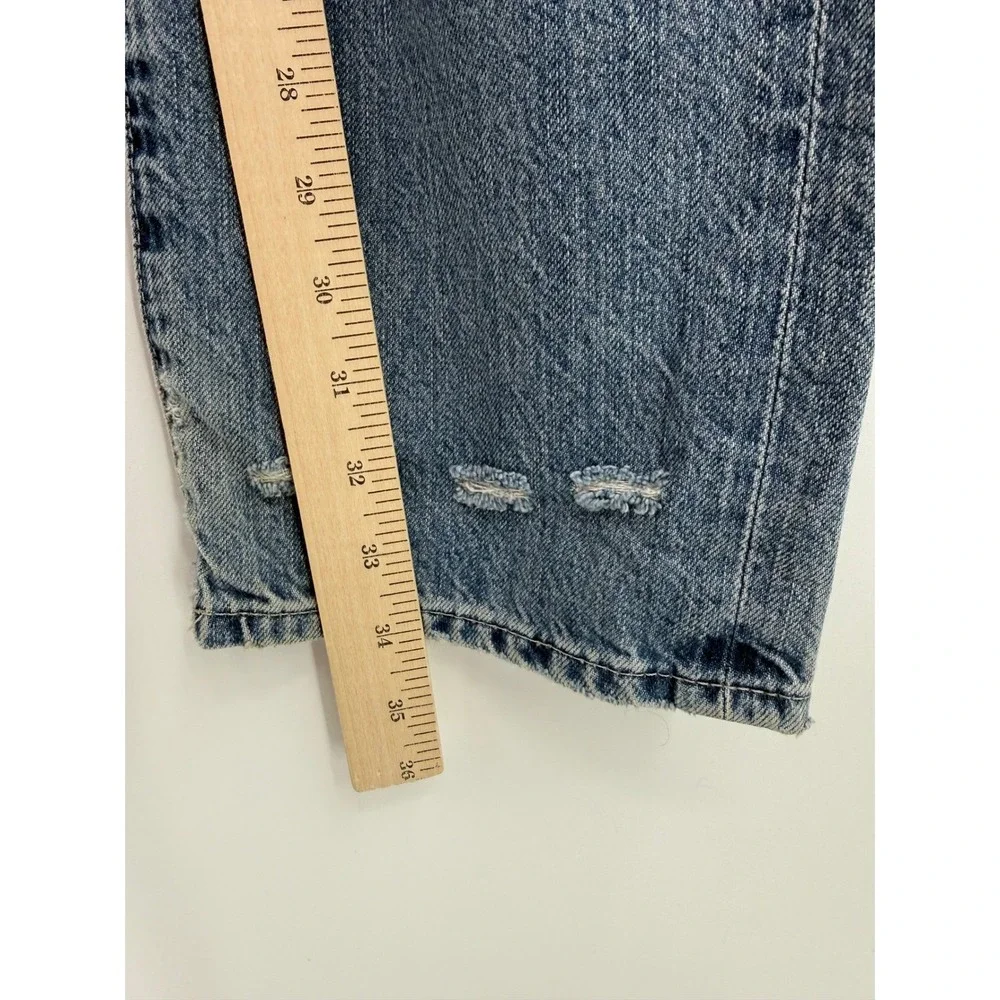 AG Adriano Goldschmied Jeans Mens 31 Blue The Pipe Distressed‎ Straight Leg